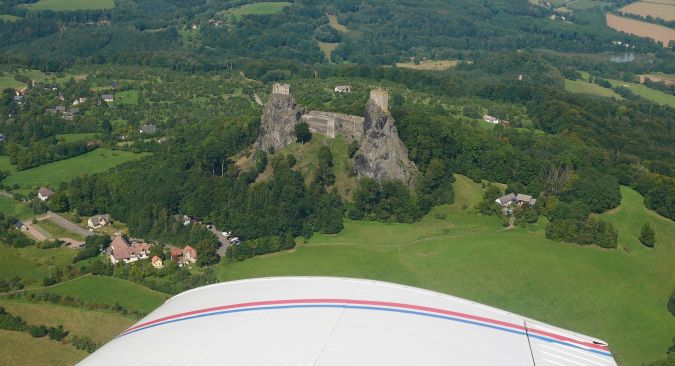 the ruins of castle Trosky