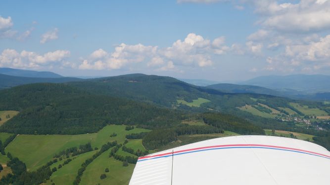 foothills of Orlické hory mountains