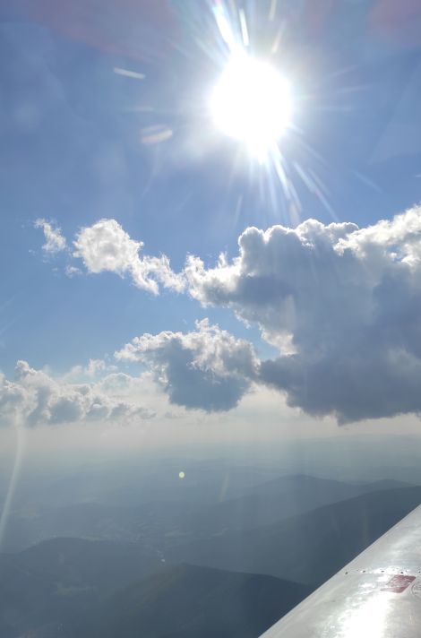 the sky above Jeseníky mountains