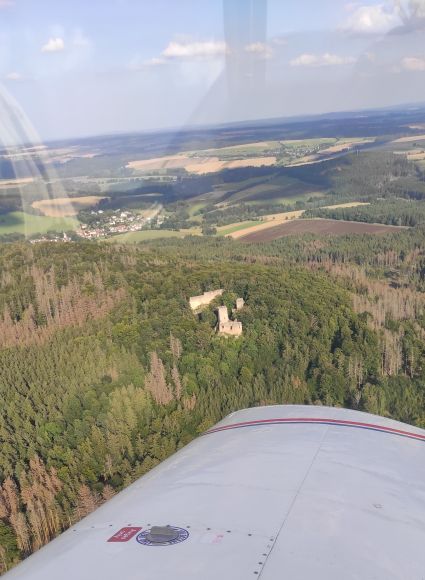 the ruins of castle Choustník