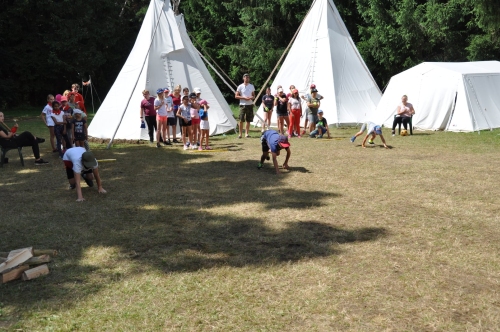competitions by sections before teepees