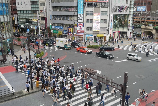 křižovatka v Shinjuku