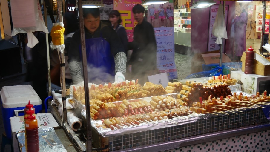 street food v Seoulu
