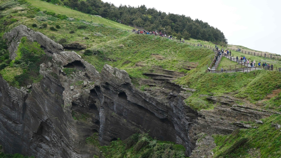 vyvýšenina na východním konci Jeju, Seongsan Ilchulbong