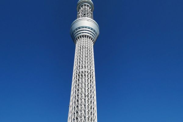 Skytree v Tokyu.