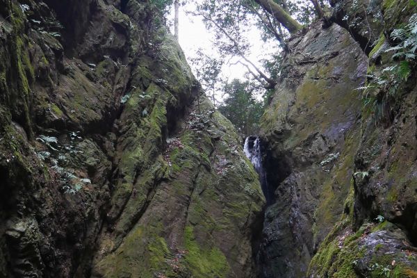 Skály a lesy na okraji Ogose, dále už začíná hornatější, méně obydlená až neobydlená krajina.