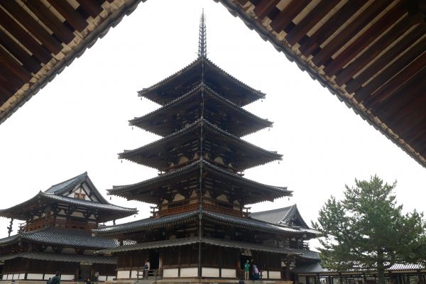 Chrámový komplex Horyuji.