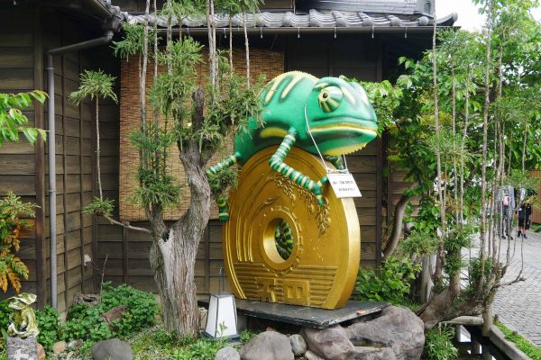 Jedna z předzahrádek blízko centra Kawagoe.