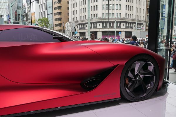 Futuristický koncept sportovního auta Nissan.