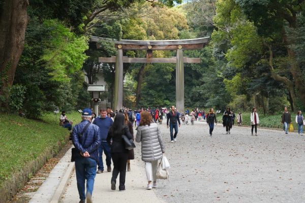 Komplex Meiji v Harajuku.