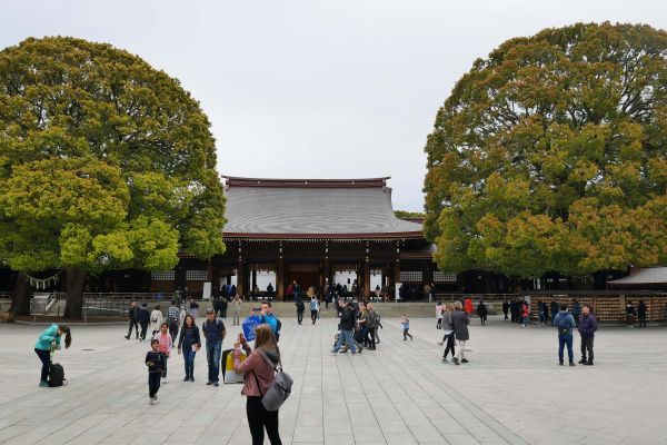 Komplex Meiji v Harajuku.