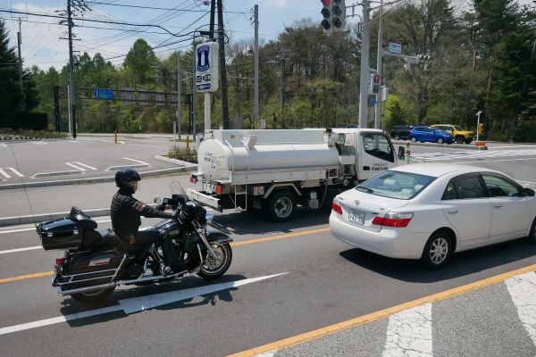 Karuizawa, i náklaďáčky tu mají spíš ve velikosti dětských hraček.