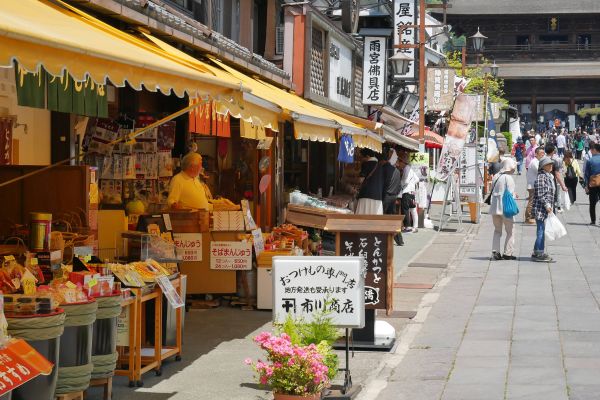 Chrámový komplex Zenkoji v Naganu.