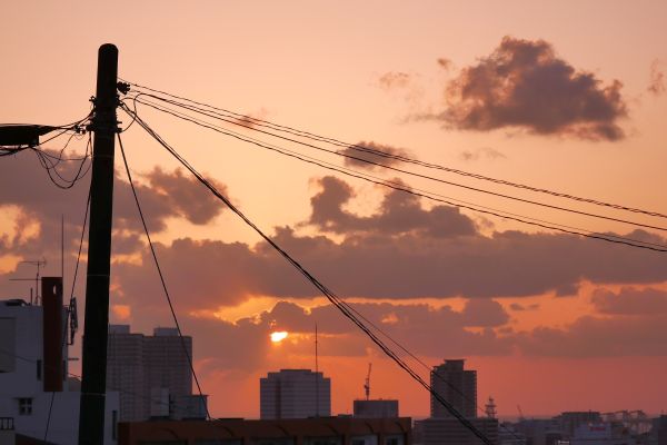 Západ slunce v Naze.