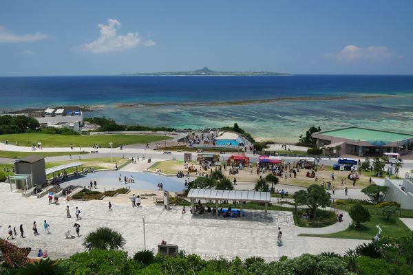 Ocean EXPO park na severní části Okinawy.