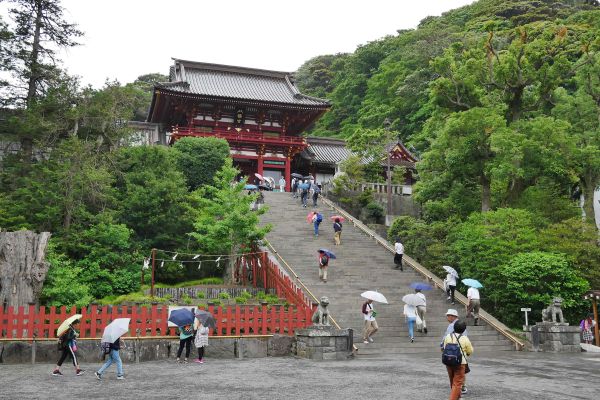 Tsurugaoka Hachimangu v Kamakuře.