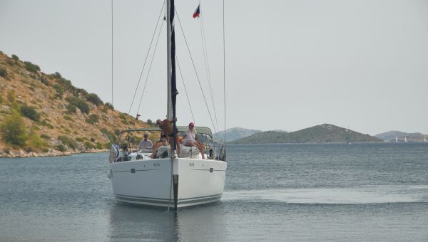 Anchoring for lunch.