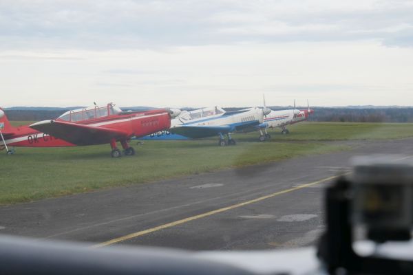 Treners from Aeroclub Tábor in Jindřichův Hradec. 