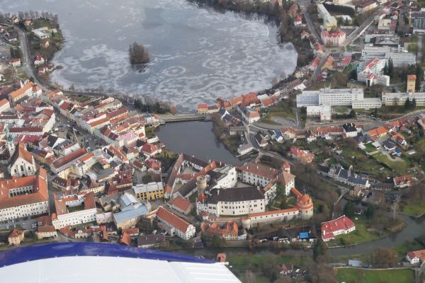 The historic centre of Jindřichův Hradec.