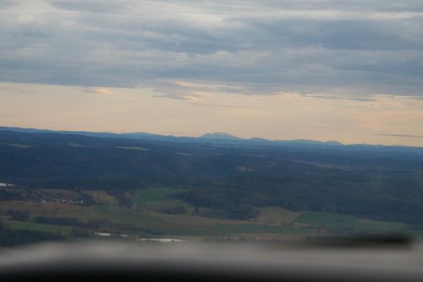 ...that you can see distant summits of Austrian Alps.