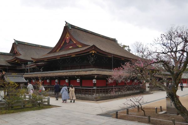 Šintoistický komplex Kitano Tenmangu.