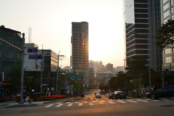 Podvečerní Seoul.