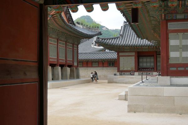 Palácový komplex Gyeongbokgung.