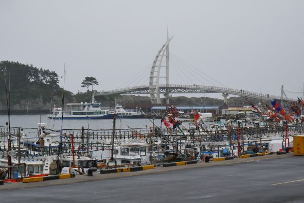 Přístav v Seogwipu.