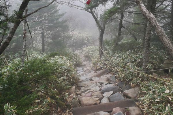 Severní trasa sestupu do Jeju.