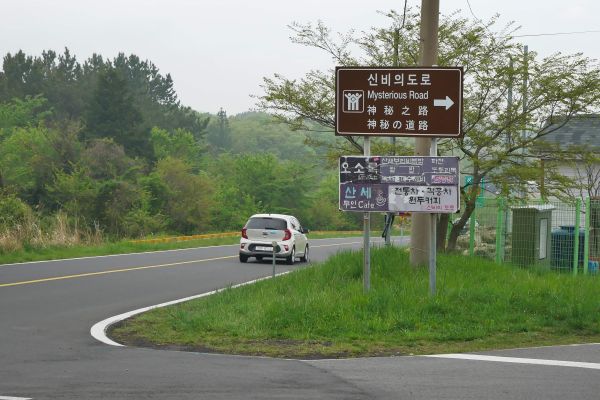 Mysterious road nedaleko nástupu na severní trasu na Hallasan.