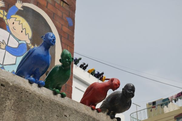 Gamcheon je plný uměleckých děl.