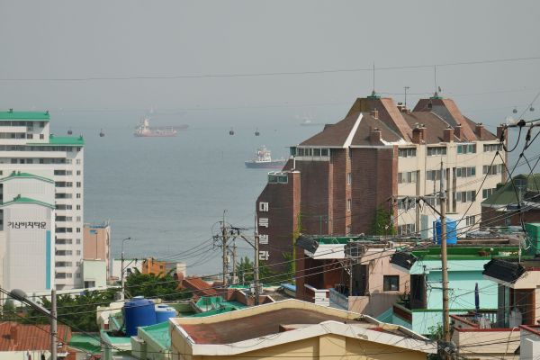 Běžná zástavba nedaleko Gamcheonu.