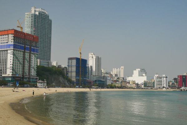 Pláž Seongdo v Busanu.