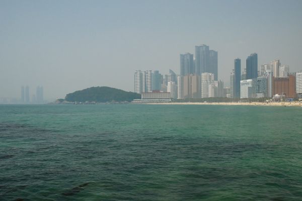 Pláž Haeundae.