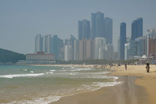 Pláž Haeundae.