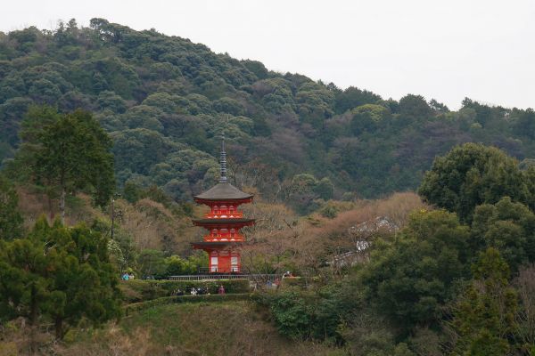 Menší pagoda u Kijomizudery.